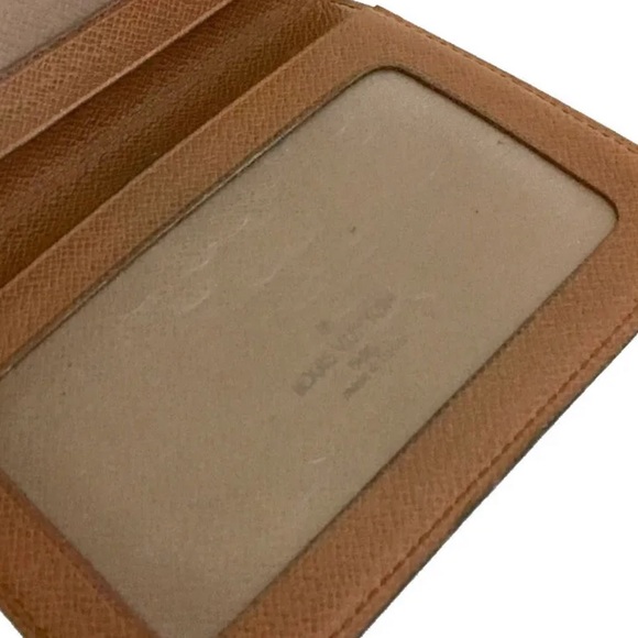 AUTH Louis Vuitton Monogram Porte 2 cartes Vertical Pass Card Case Holder - Picture 7 of 8